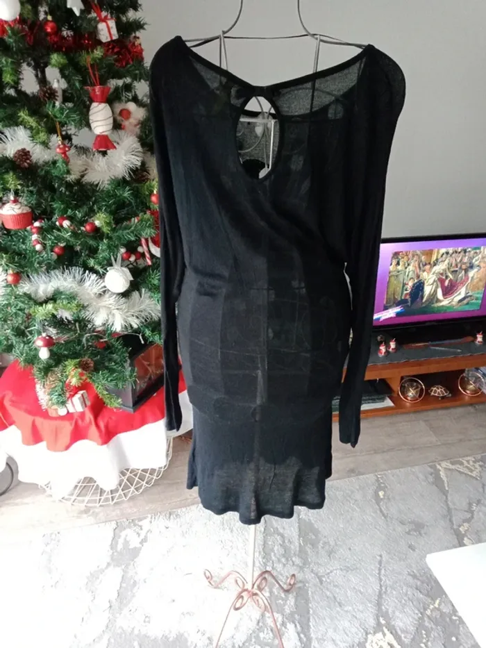Robe noire à motifs caporal - photo numéro 6