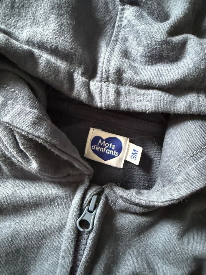Gilet zippé (3mois) - photo numéro 3