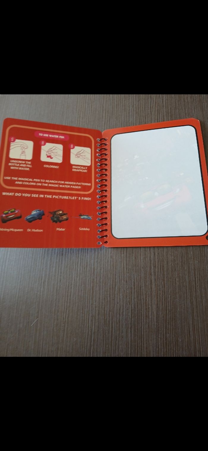 Album coloriage a eau cars disney - photo numéro 2