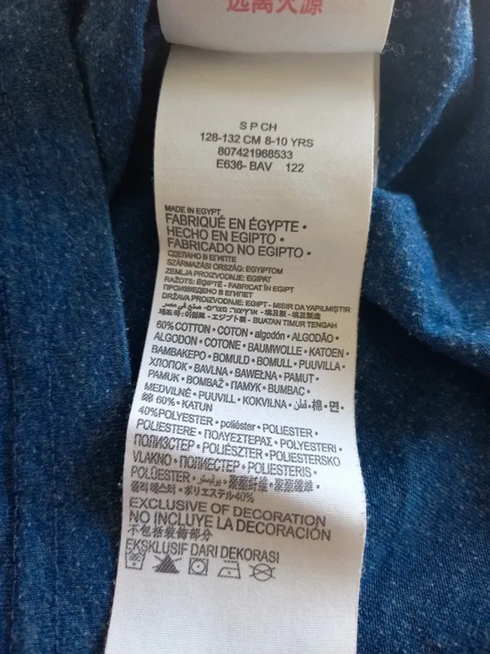 Tee-shirt bleu Levi's 8/10 ans - photo numéro 8