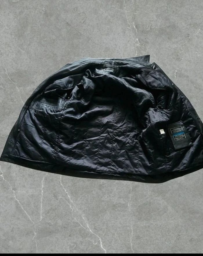 Veste En Cuir Véritable Vachette Homme Mac Lean Taille L Avec Doublure Noir - photo numéro 11