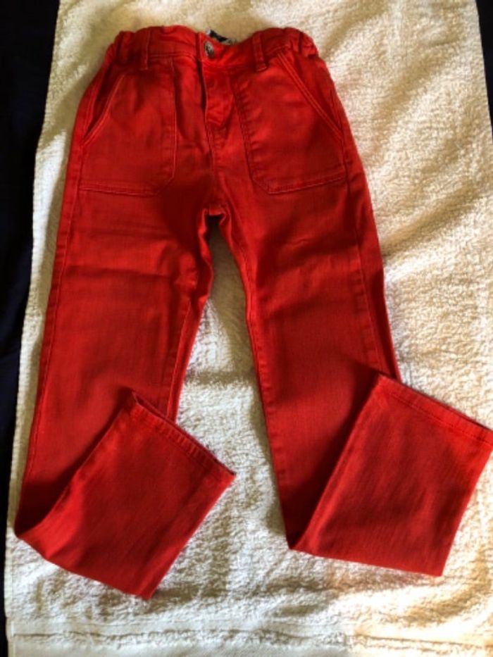Jean slim rouge