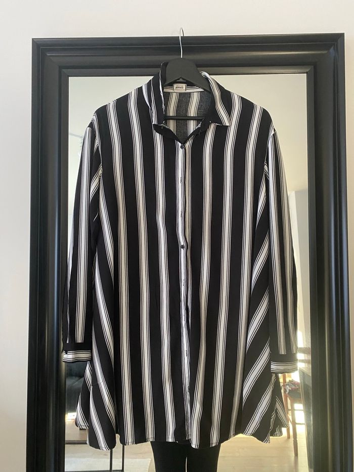 Chemise longue rayée Pimkie