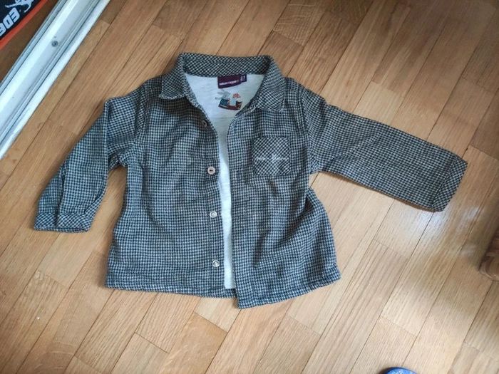 Chemise veste doublé garçon 9 mois Sergent Major