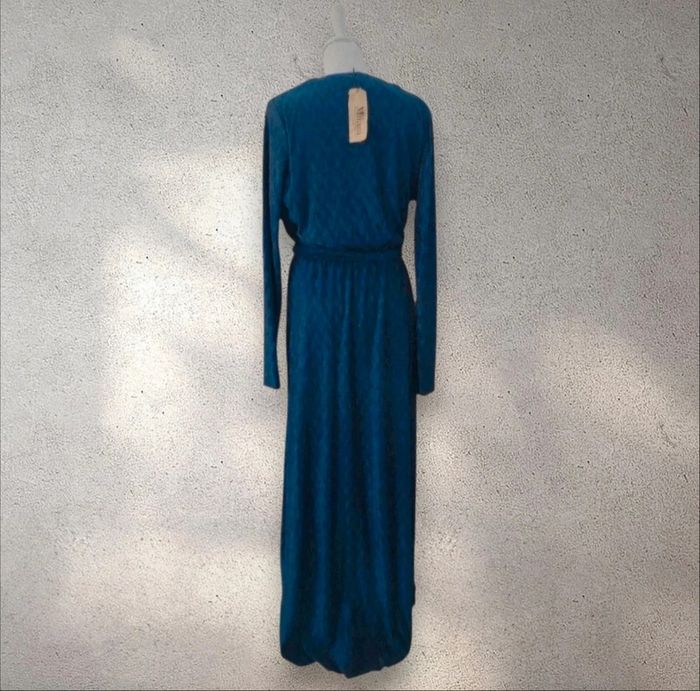 Robe longue décolleté bleu marine L-XL neuve avec étiquette - photo numéro 4