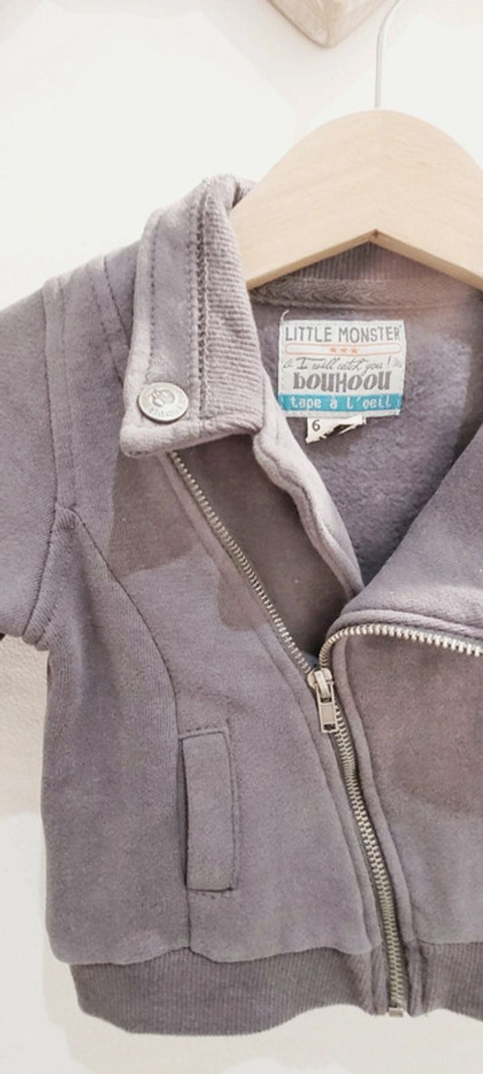 Blouson perfecto gris Tape à l'Oeil - photo numéro 3