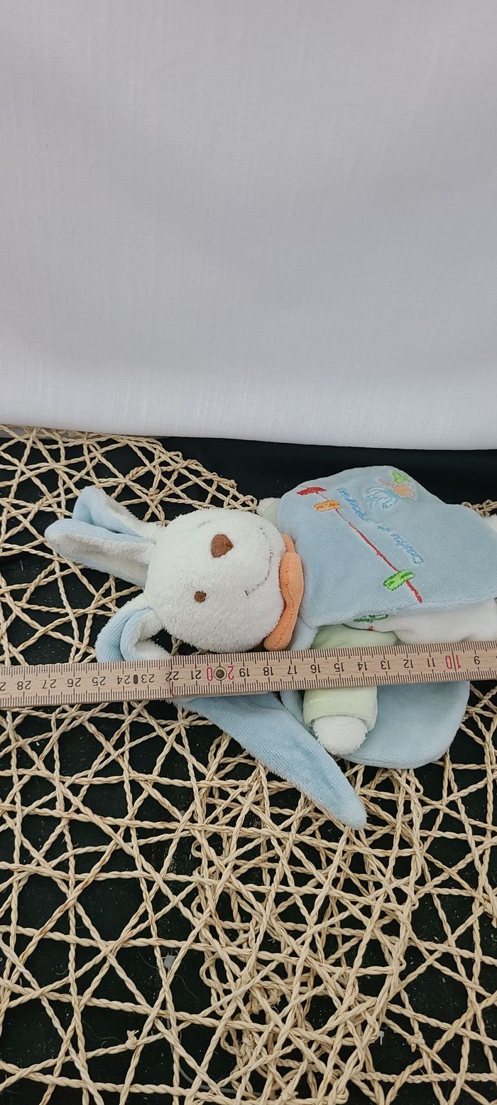 Doudou lapin Eliot cape bleu DOUDOU ET COMPAGNIE - photo numéro 4