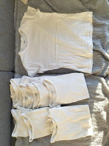 Lot de 8 maillots de corps t-shirt