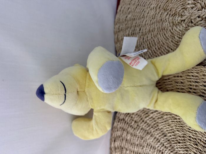 Doudou ours jaune couché MARESE - photo numéro 5
