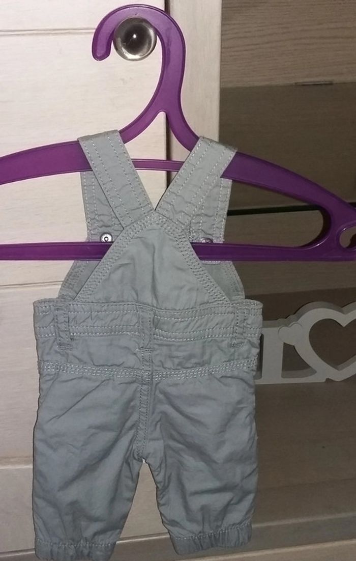 salopette doublée kiabi grise 1 mois NEUVE - photo numéro 2