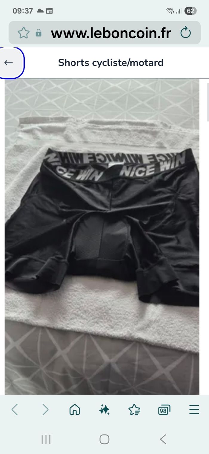 Short cycliste/motard T.3XL
