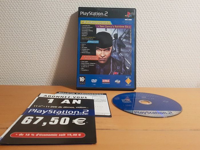 Disque de démos PlayStation 2 Magazine – 8 démos jouables, incluant Tom Clancy's Rainbow Six 3