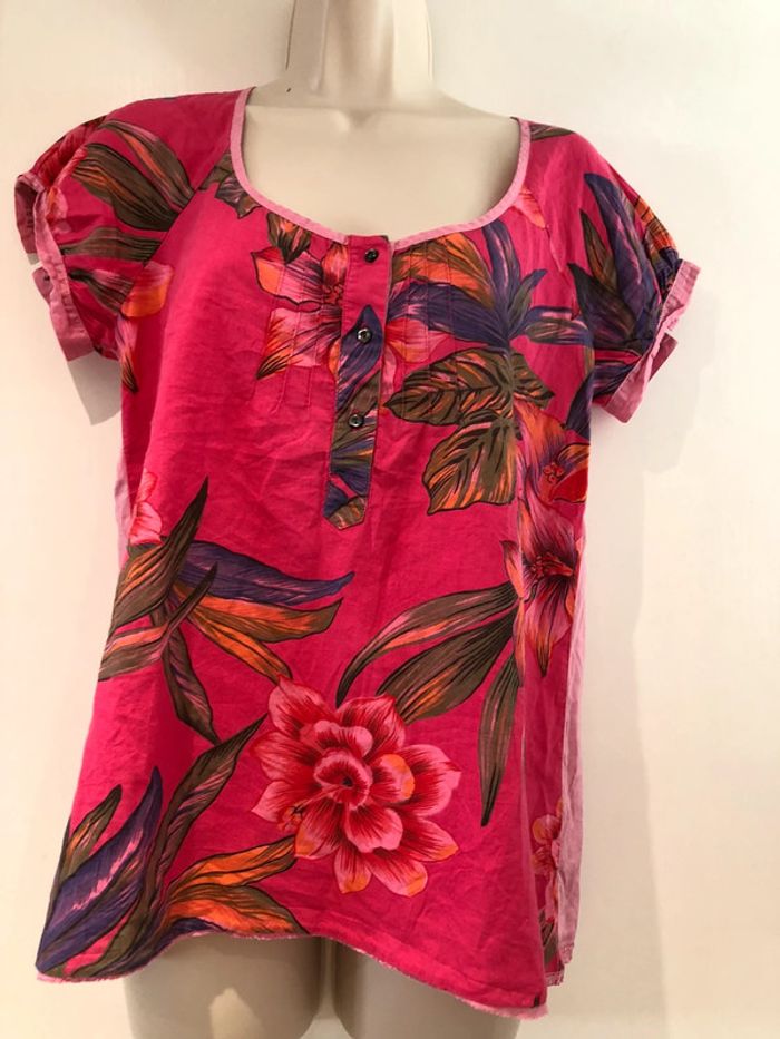 Blouse one step taille 38 couleur fuchsia