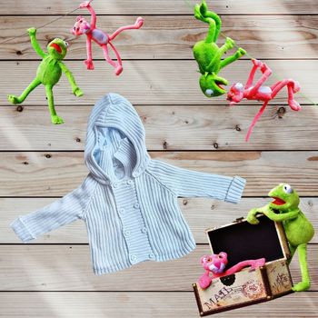 Cardigan à capuche pour bébé garçon taille 6 mois