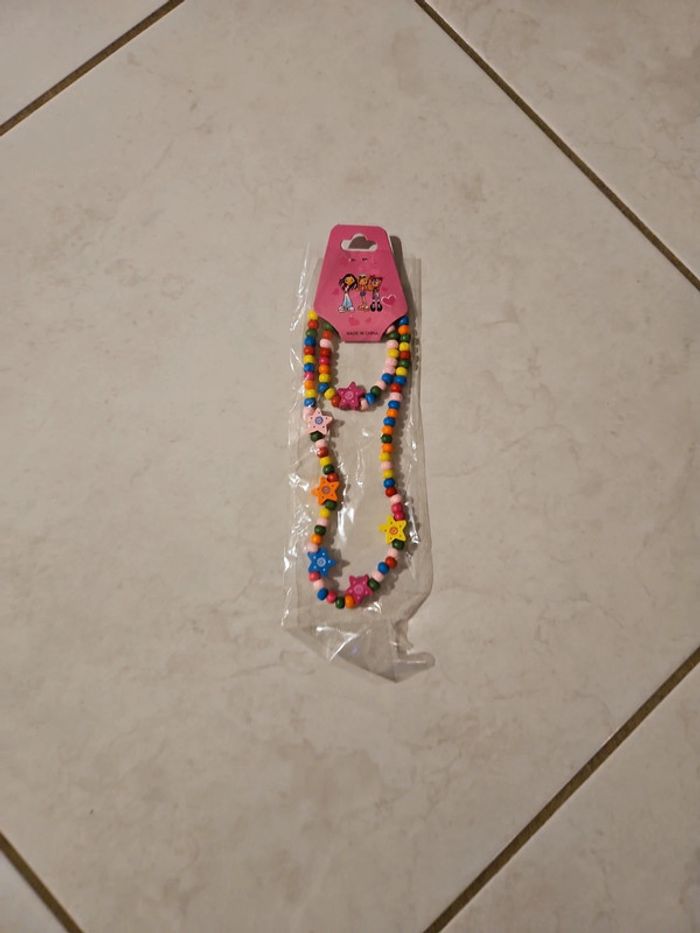 Ensemble collier et bracelet fille Neuf LEN1