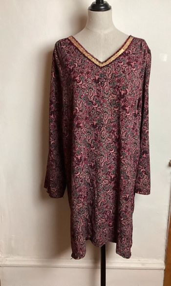 Robe bordeaux à motifs Lili&Lala 38