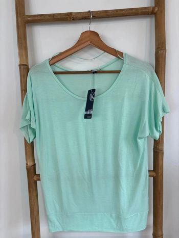 T shirt bleu turquoise neuf
