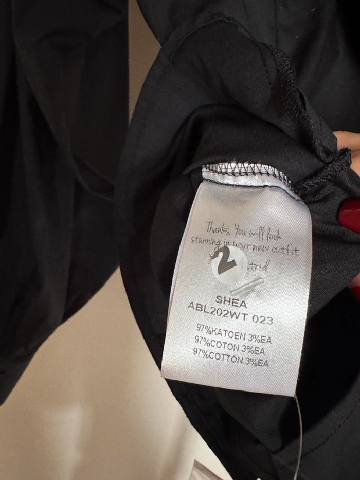 Chemise noir manches bouffantes taille M Astrid black label - photo numéro 7