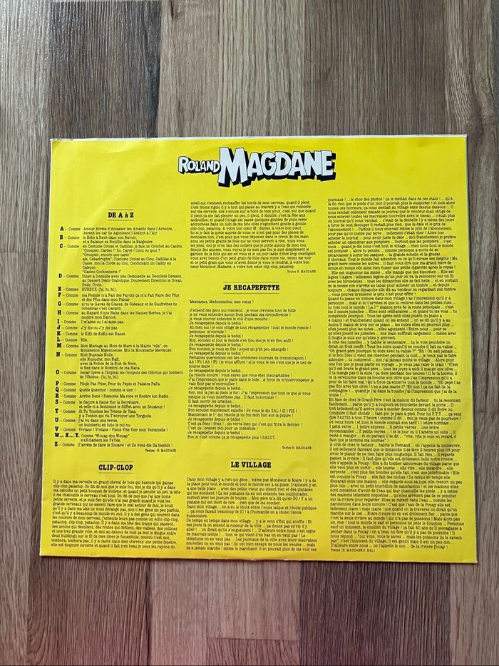Vinyle 33 tours-Roland Magdane-Enregistrement Public 5 - photo numéro 5