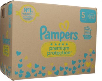 Pampers Couches Premium Protection Taille 5, 152 pièces