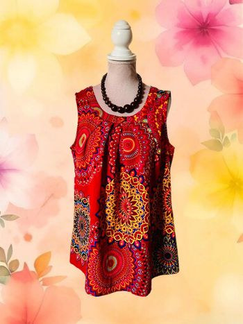 🧡🌞Top boho hippie Coline made in India ethnic chic mandala vibes top🌞🧡