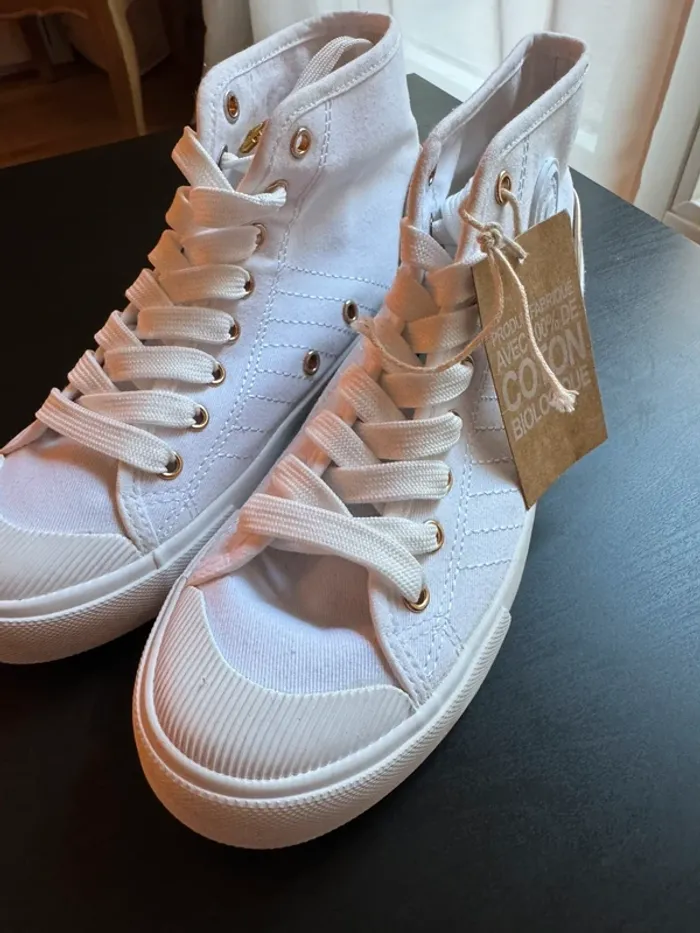 Tennis montante Les Tropeziennes MoHigh blanche taille 37 neuves