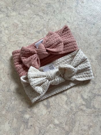 Lot 2 bandeaux bébé fille