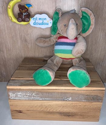 NIC485 doudou éléphant 🐘 Nicotoy