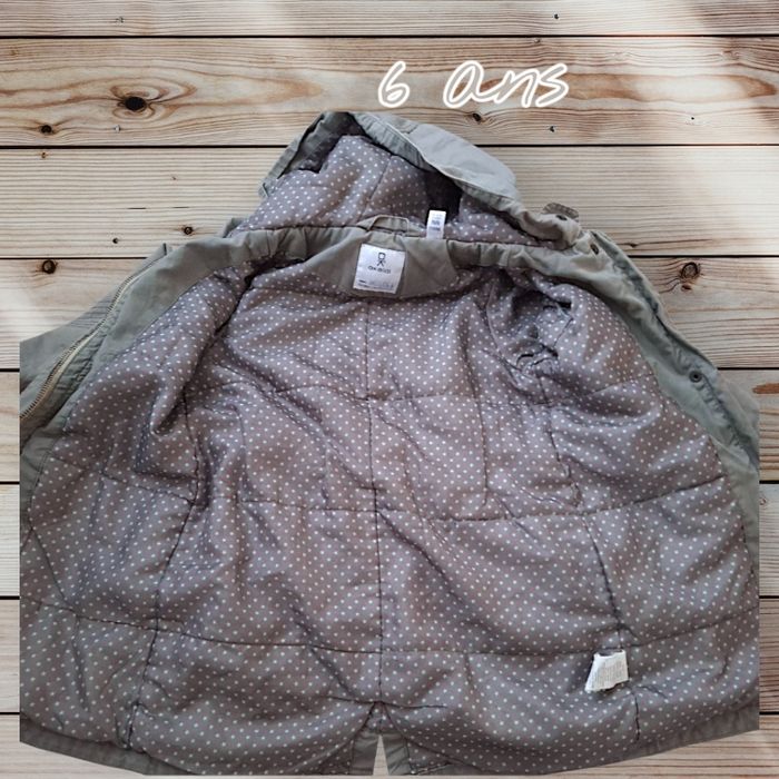 ❄️🩶🧥 Long manteau gris Okaïdi – Fille 6 ans 🧥🩶❄️ - photo numéro 3