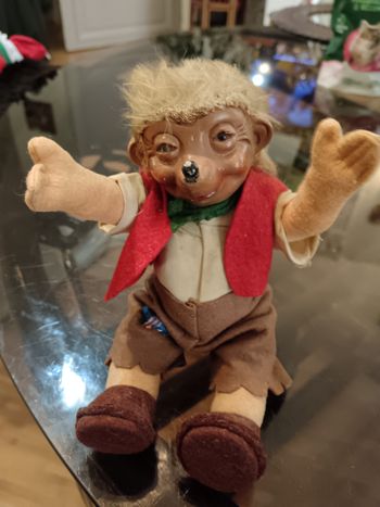Hérisson Mecki Steiff vintage 
