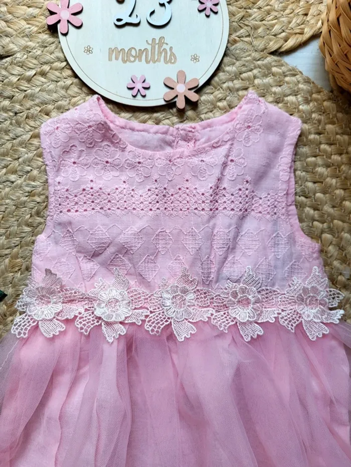 🌼 Robe avec tulle 23mois fille (86cm) 🌼 - photo numéro 2