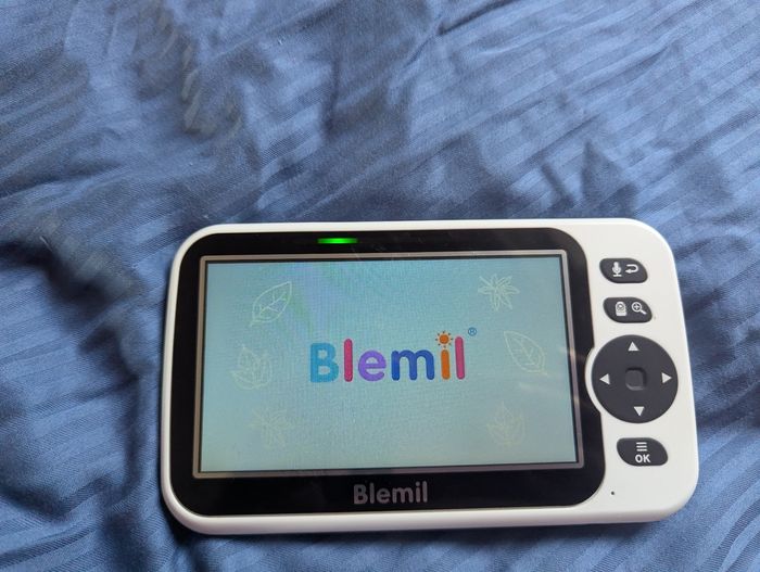 Babyphone Caméra Moniteur vidéo pour bébé avec caméra et Audio avec Batterie 30 Heures, 5" Blemil - photo numéro 2