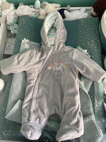 Combinaison neuve 1 mois grise Mickey