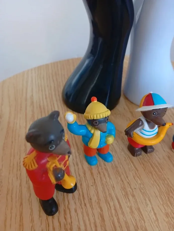 Lot figurines petit ours brun sa famille jouets enfants - photo numéro 6