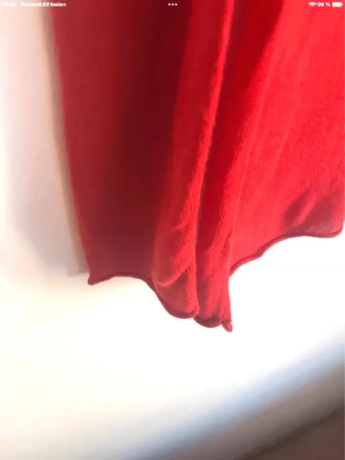 Pull léger rouge en bambou taille 34/36 It Hippie - photo numéro 4