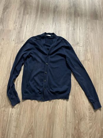 Gilet GAP homme femme taille S vintage couleur bleu marine état satisfaisant