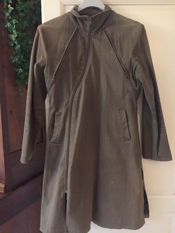 Veste longue kaki