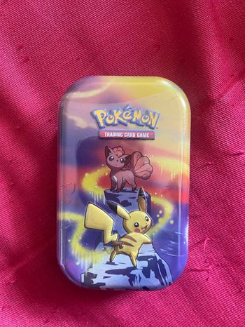 Mini tin Pokemon pouvojr de kanto pikachu et Goupix Fr scellé