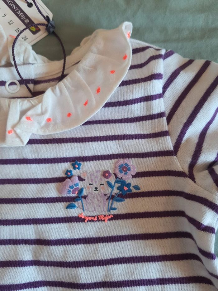 Ensemble Sergent Major taille 3 mois legging et t-shirt neuf avec étiquettes - photo numéro 2