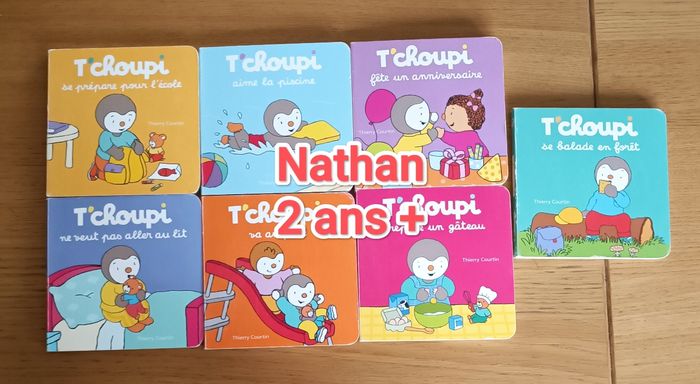 LOT : 7 mini-livres T'choupi 1 histoire par jour 2 ans +