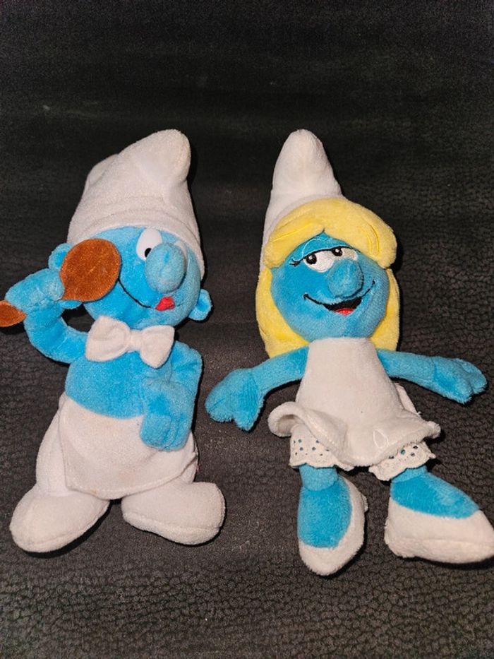 Lot peluches schtroumpfs