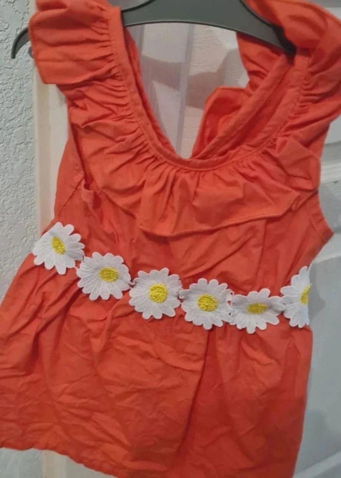 Robe bebe orange