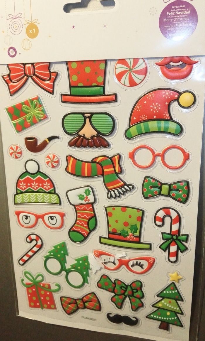 Stickers Noël relief