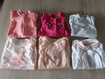 Lot de 6 pyjamas grenouillère