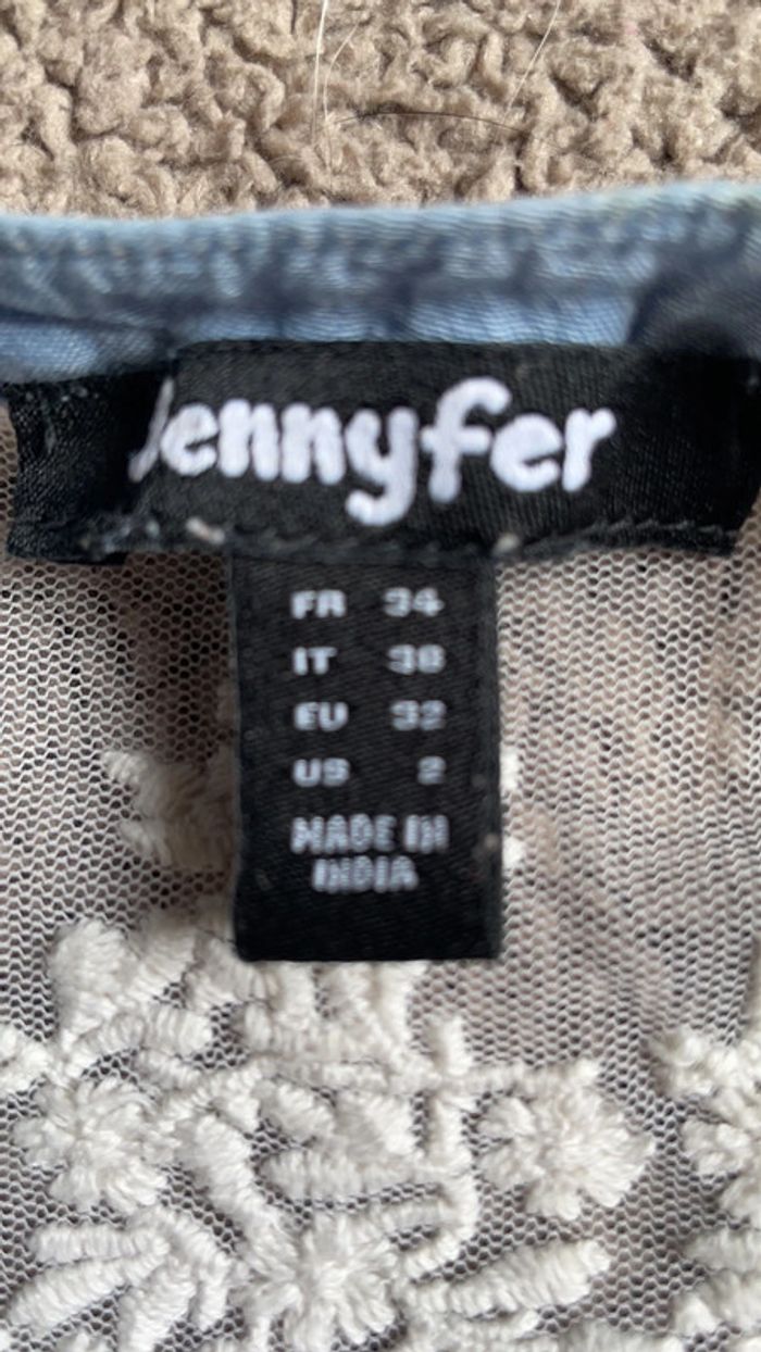 Chemise sans manches Jennyfer taille 34 - photo numéro 3