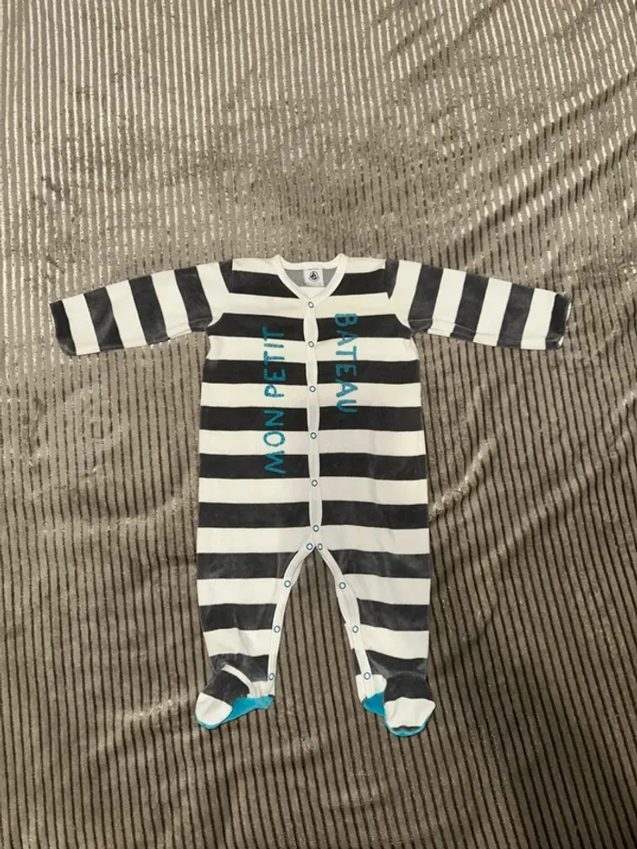 Pyjama velours 12 mois Petit Bateau