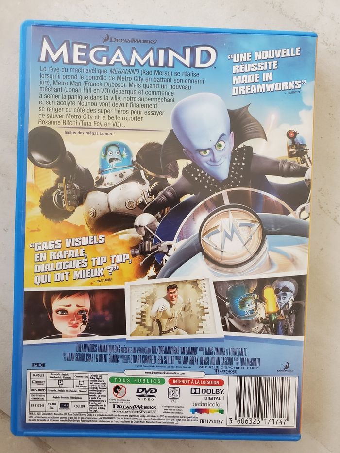 DVD Megamind DreamWorks - photo numéro 3