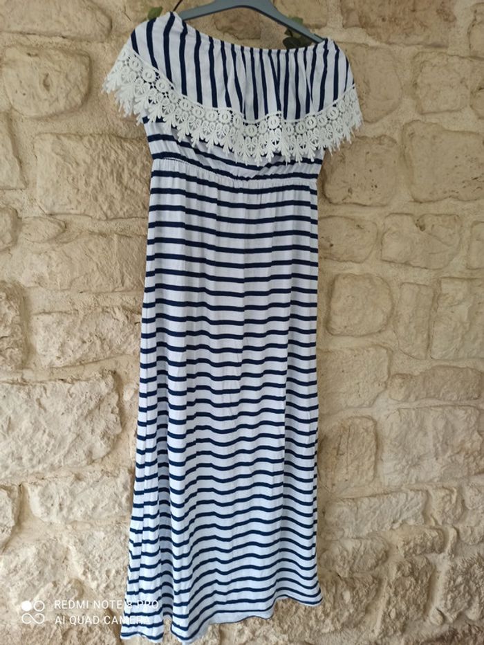Robe bandeau rayée 40/42 v