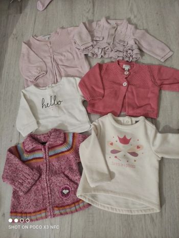 Lot gilet pull 3mois