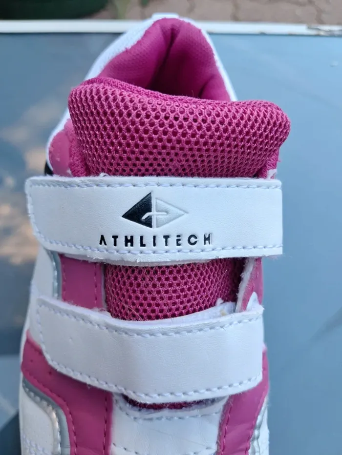 Jolies baskets 👟 blanc et rose fushia, scratch - T31 - Athlitech - photo numéro 7
